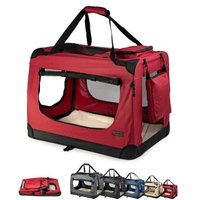 Lionto Hundetransportbox - faltbar - rot XL von Lionto