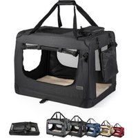 Lionto Hundetransportbox - faltbar - schwarz L von Lionto