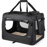 Lionto Hundetransportbox - faltbar - schwarz S von Lionto