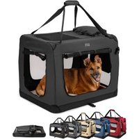 Lionto Hundetransportbox - faltbar - schwarz XL von Lionto
