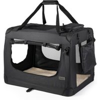 Lionto Hundetransportbox - faltbar - schwarz XL von Lionto