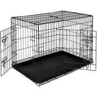 Lionto Hundetransportkäfig Tiertransportbox Hundebox Größe (S) 45x31x36 cm XL von Lionto