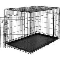 Lionto Hundetransportkäfig Tiertransportbox Hundebox Größe (S) 45x31x36 cm XXL von Lionto