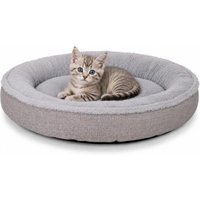 Lionto Katzenbett rund, Oxford- & Plüschstoff, 55 cm Durchmesser, grau Lionto Katzenbett rund, Oxford- & Plüschstoff, 55 cm Durchmesser, grau von Lionto