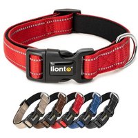 Lionto verstellbares Hundehalsband rot XL von Lionto