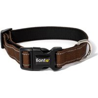 Lionto verstellbares Hundehalsband braun M von Lionto