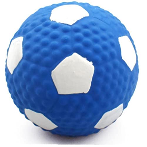 Lipfer Kleiner Haustier Ball Spielzeug Fußball Interaktive Welpe Spielzeug Wattebotte Füllung Latex Press Sound Ball Langlebige Haustier Spielzeug von Lipfer