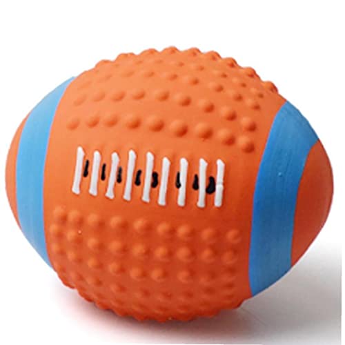 Lipfer Kleiner Haustier Ball Spielzeug Fußball Interaktive Welpe Spielzeug Wattebotte Füllung Latex Press Sound Ball Langlebige Haustier Spielzeug von Lipfer