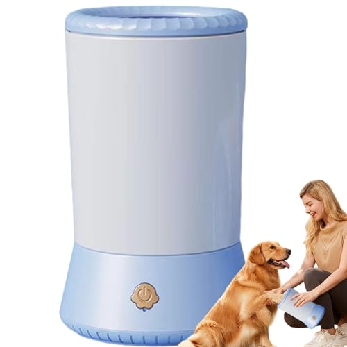 Automatischer Hundepfotenreiniger – per USB wiederaufladbarer Haustierfußreiniger | Tragbarer Haustierpfotenreiniger für kleine Hunde, med von Liqzirtu