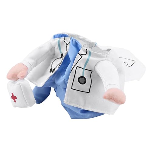 Doktor für Katzenkostüm - Hunde- und Katzentransportkostüm - lustige Kostüme des Cosplay -Teams der Kleidung des Inlandstiers, tridimensionen Effekt Mé d mit einem großartigen Arzt -Outfit ausgestatte von Liqzirtu