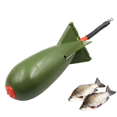 Futterstation für Köder von - schwimmender Köderhalter, Zubehör zum Aufstellen | Raketen-Futterstation für Karpfen, Spod Bombs, Spomb Pellet Feeders für von Liqzirtu