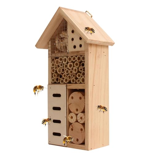 Hängende Insektenhotel, Hanges Insekthotel für Bienen, Schmetterlinge, Marienkäfer, vorteilhafte Insektenlebensraum, Garteninsektenlebensraum Hängende Insektenhotel, Hanges Insekthotel für Bienen, Schmetterlinge, Marienkäfer, vorteilhafte Insektenlebensraum, Garteninsektenlebensraum von Liqzirtu