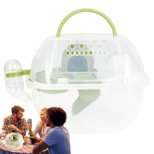 Hamster-Reisebox – Transportbox für kleine Haustiere, Igel-Tragetasche | Atmungsaktive, tragbare Transportbox für syrische Zwerghamster, Rennmäuse, Mäuse, Reisen im Freien Hamster-Reisebox – Transportbox für kleine Haustiere, Igel-Tragetasche | Atmungsaktive, tragbare Transportbox für syrische Zwerghamster, Rennmäuse, Mäuse, Reisen im Freien von Liqzirtu