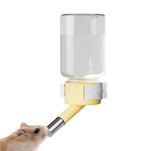 Hamster -Wasserspender - Hamster Wasserflasche, Nicht abtrennbare Gerbfliner -Maus -Käfig -Autospender | 80 ml Mauswasserflasche für Meerschweinchen Kaninchen -Gerbbil -Eichhörnchen Igel Igel von Liqzirtu