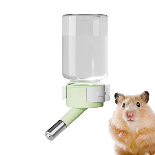 Hamster -Wasserspender - Hamster Wasserflasche, Nicht abtrennbare Gerbfliner -Maus -Käfig -Autospender | 80 ml Mauswasserflasche für Meerschweinchen Kaninchen -Gerbbil -Eichhörnchen Igel Igel von Liqzirtu