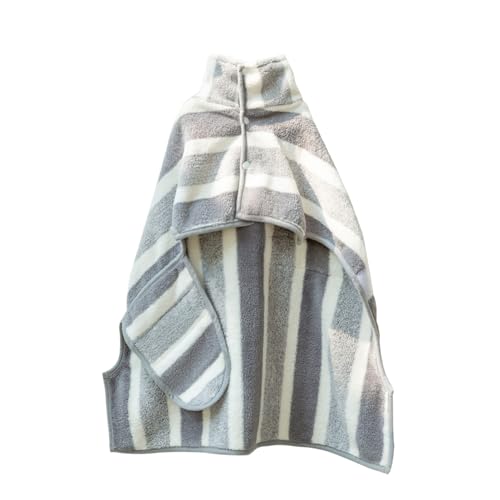 Handtuch für Hunde, schnelltrocknend, gestreift, schnell absorbierend, aus Mikrofaser, für Auto, Haus, Strand, Salon nach dem Baden von Liqzirtu