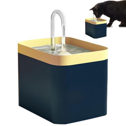 Haustier Trinkbrunnen - Automatischer Katzenbrunnen, Hunde Wasserspender | 1,5L Katzenwasserspender für mehrere Haustiere, Outdoor-Hundewasserspender, Schwerkraft-Wasserspender für Katzen Hunde Haustier Trinkbrunnen - Automatischer Katzenbrunnen, Hunde Wasserspender | 1,5L Katzenwasserspender für mehrere Haustiere, Outdoor-Hundewasserspender, Schwerkraft-Wasserspender für Katzen Hunde von Liqzirtu