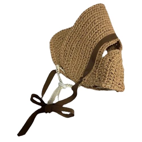 Hund Sombrero Hut - Eimerhut für Hunde, Strohhut für Haustiere | Katzen-Sonnenhut, Hund, Sommerhut | Hunde-Sonnenhut, Katzen-Sombrero für Katzenliebhaber, kleine, Welpen, Sommer von Liqzirtu
