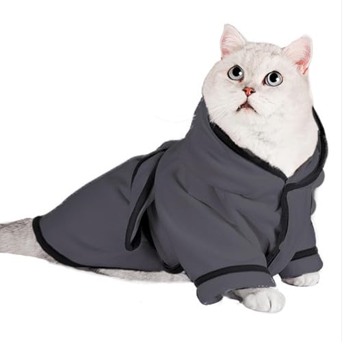 Hunde-Badetuch | Kapuzen-Bademantel für Katzen, schnell trocknend, warme Hundekleidung, Hunde-Trockentuch, Hundemantel, super saugfähig, Hundebadezubehör Hunde-Badetuch | Kapuzen-Bademantel für Katzen, schnell trocknend, warme Hundekleidung, Hunde-Trockentuch, Hundemantel, super saugfähig, Hundebadezubehör von Liqzirtu