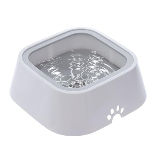Hunde Wassernapf ohne Verschütten - Auslaufsicherer Hundenapf, Kein Spritzer Hundewassernapf | Haustier-Wasserspender, spritzfreier Hundewassernapf, Schwimmender Wasserspender für Hunde von Liqzirtu