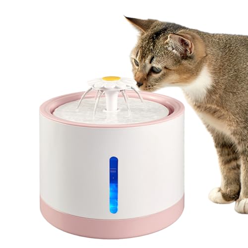 Katzentrinkbrunnen – 2-Liter-Welpentrinkbrunnen mit LED-Füllstandsanzeige | Nachfüllbare Hundetränken, automatische Trinkbrunnen für Katzen, Hunde und andere Haustiere Katzentrinkbrunnen – 2-Liter-Welpentrinkbrunnen mit LED-Füllstandsanzeige | Nachfüllbare Hundetränken, automatische Trinkbrunnen für Katzen, Hunde und andere Haustiere von Liqzirtu