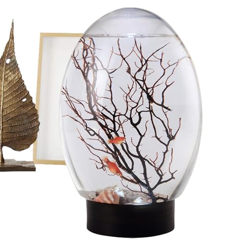 Kleines Aquarium mit LED-Licht- Kampffisch-Aquarium – Lustige Tischlandschaft, AST-Aquarium für Zuhause, Büro Kleines Aquarium mit LED-Licht- Kampffisch-Aquarium – Lustige Tischlandschaft, AST-Aquarium für Zuhause, Büro von Liqzirtu