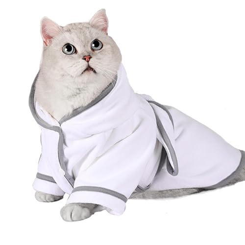 Hunde-Bademantel | Katzen-Bademantel mit Kapuze – warme Hundekleidung, Hunde-Trockentuch, Hundemantel, super saugfähig, Hundebadezubehör Hunde-Bademantel | Katzen-Bademantel mit Kapuze – warme Hundekleidung, Hunde-Trockentuch, Hundemantel, super saugfähig, Hundebadezubehör von Liqzirtu