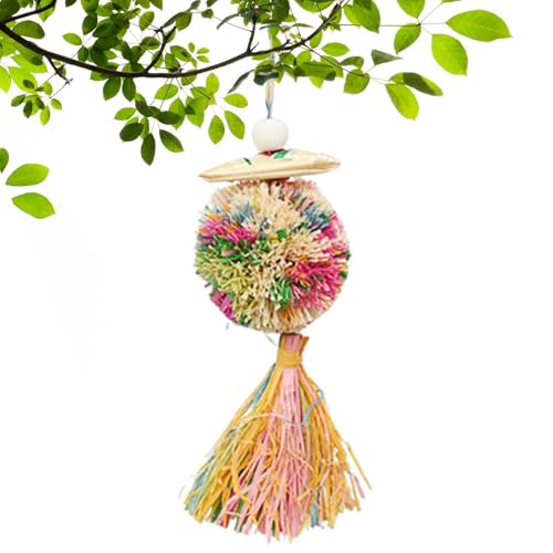 Liqzirtu Shredder Ball Bird Toy, Bird Shredder Ball Spielzeug, Lust auf Spielzeug für Vögel, Fun Futtersuche Spielzeug für Vögel, Verbesserung der Käfig -Haustiervorräte für Cockatiel von Liqzirtu