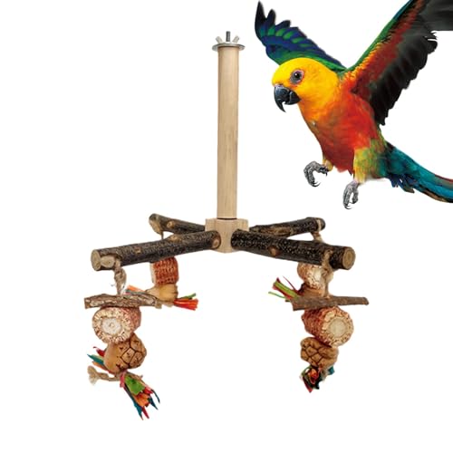 Papagei stehend zum Stehen - Barschständer aus, Cockatiel stehend im rotierenden Käfig | Cockatiel Spielzeug Anreicherung für geschlagene Vögel Papagei stehend zum Stehen - Barschständer aus, Cockatiel stehend im rotierenden Käfig | Cockatiel Spielzeug Anreicherung für geschlagene Vögel von Liqzirtu