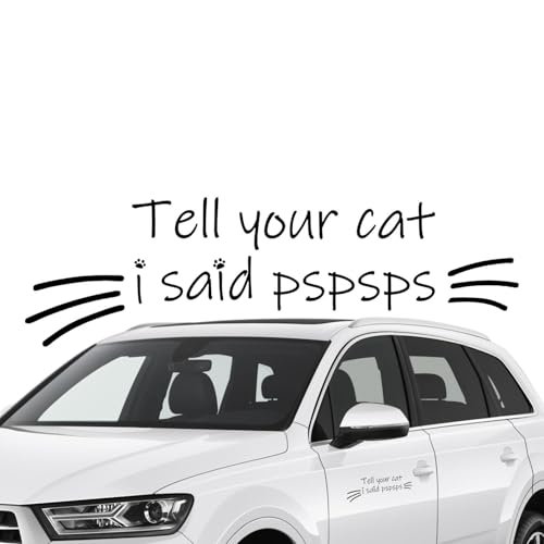 Sagen Sie Ihrer Katze, dass ich gesagt habe Psppss Autoaufkleber - Auto-Spiegel-Abziehbild - Autozubehör für Mädchen, wasserdichte Autoaufkleber, Autozubehör für Sagen Sie Ihrer Katze, dass ich gesagt habe Psppss Autoaufkleber - Auto-Spiegel-Abziehbild - Autozubehör für Mädchen, wasserdichte Autoaufkleber, Autozubehör für von Liqzirtu