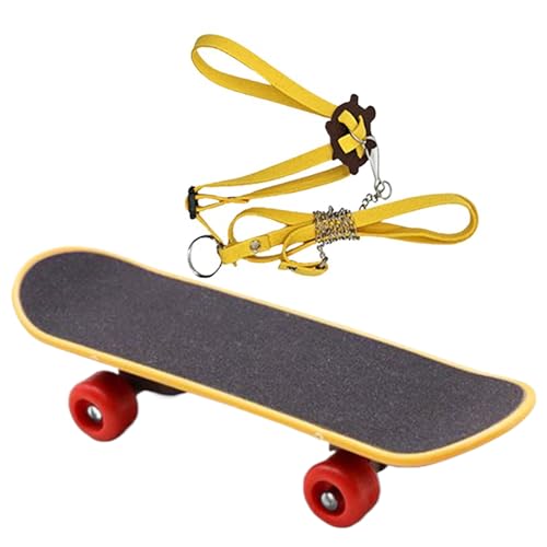 Schildkröten Seil Skateboard Spielzeug, Geschirr Und Skateboard Für Kleine Haustier-Schildkröten, Verstellbarer Reptilien Trainer Für Leguane, Bartagamen Und Chamäleons Schildkröten Seil Skateboard Spielzeug, Geschirr Und Skateboard Für Kleine Haustier-Schildkröten, Verstellbarer Reptilien Trainer Für Leguane, Bartagamen Und Chamäleons von Liqzirtu