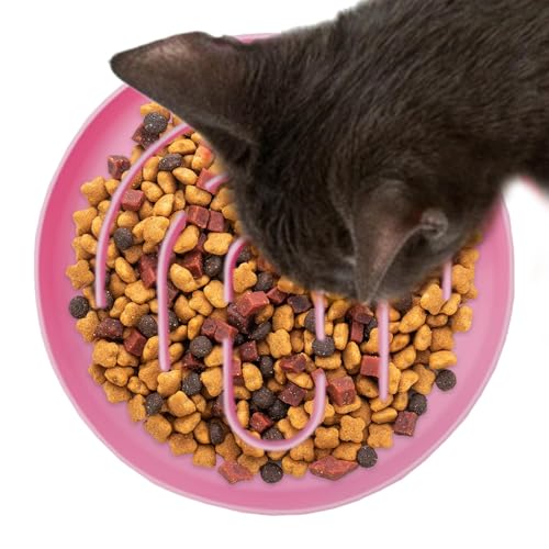 Slow Feeder Futternapf für Hunde und Katzen, langsam fließend, rund, rutschfest, für Innenräume, Wohnzimmer und Schlafzimmer Slow Feeder Futternapf für Hunde und Katzen, langsam fließend, rund, rutschfest, für Innenräume, Wohnzimmer und Schlafzimmer von Liqzirtu
