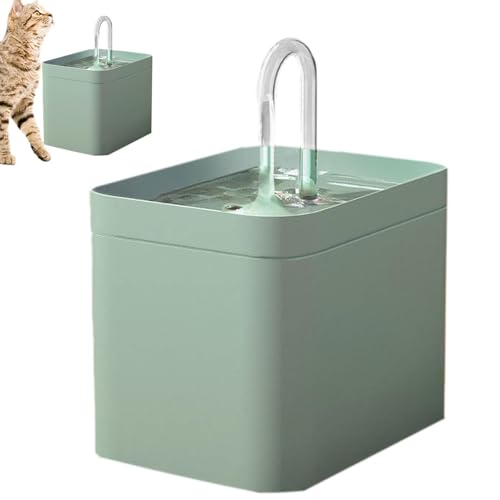 Wasserspender für Katzen - FONDA ' PET Wasserspender | Automatischer Katzenbrunnen 1,5 Liter für Katzen, Hunde, Vögel, Schwerkraft Trinkbrunnen Wasserspender für c von Liqzirtu