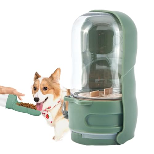 Welpen-Wassernapf für unterwegs, Wasserflasche für Hunde mit Lebensmittelbehälter, 2 auf 1 PETS Trinkversorgung, Tierfuttermittel, Spender von Welpen-Wassernapf für unterwegs, Wasserflasche für Hunde mit Lebensmittelbehälter, 2 auf 1 PETS Trinkversorgung, Tierfuttermittel, Spender von von Liqzirtu