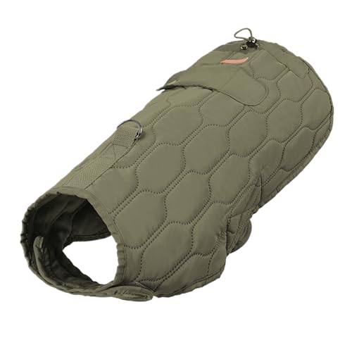 Winterjas voor honden - Warm vest voor huisdieren, thermische winddichte jas voor huisdieren | Duurzame jas voor koud weer, warme winddichte sneeuwkleding, reflecterende, verstelbare coltrui voor klei von Liqzirtu
