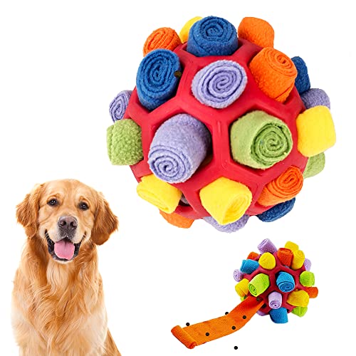 Lircentoud Schnüffelball für Hunde, Hundespielzeug, Mittelgroß, Intelligenzspielzeug, Snuffle Ball Toy für Kleine, Mittelgroße, Große Hunde von Lircentoud