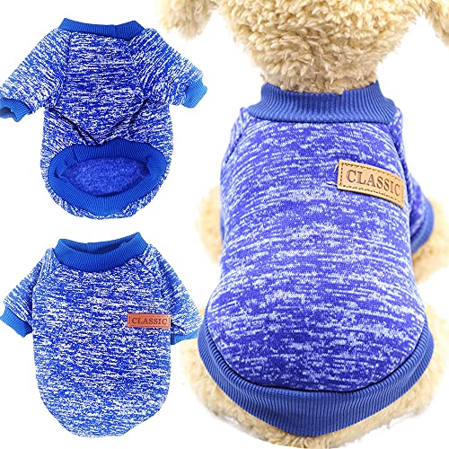 Warme Hundepullover, Haustier Pullover Grau, Winterkleidung für Kleine und Mittelgroße Hunde, Katzen-Sweater von Lircentoud