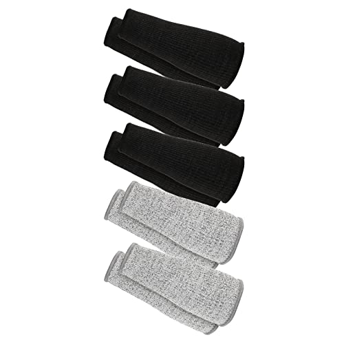 Lisher 5 Paar Armstulpen gegen Verbrennungen und Schnitte, Schutz für die Vorderarme, Armschützer aus feinem Leder, kratzfest Lisher 5 Paar Armstulpen gegen Verbrennungen und Schnitte, Schutz für die Vorderarme, Armschützer aus feinem Leder, kratzfest von Lisher