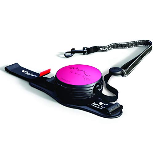 Lishinu 3830061190634 New 2 Original, Roll-Leine für Hunde mit Stop knopf, von 6 kg bis 12 kg, S, Magenta von Lishinu