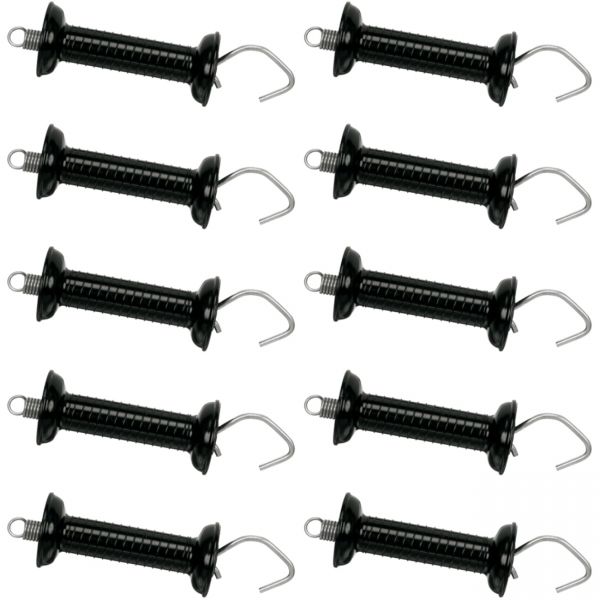 10x Lister Torgriff WZ600, SCHWARZ, mit Haken, einfache Zugfeder, b... von Lister