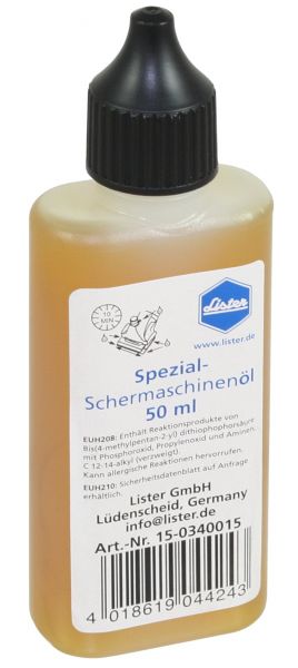 Lister Schermaschinenöl 50ml, Spezial-Öl für Schermaschinen und Sch... von Lister