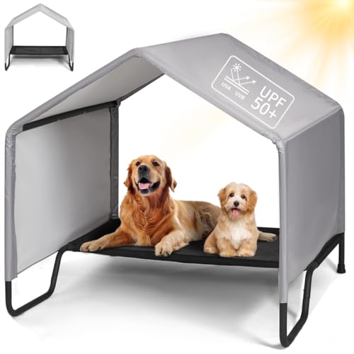 Outdoor Indoor Hundehaus Zelt für kleine große Hunde, Hund Schatten Shelter Doghouse Baldachin mit Baldachin und Betten, Außen Sonne Regen Haustierzelt Haustierhaus für Hunde Katzen Vieh Gre Outdoor Indoor Hundehaus Zelt für kleine große Hunde, Hund Schatten Shelter Doghouse Baldachin mit Baldachin und Betten, Außen Sonne Regen Haustierzelt Haustierhaus für Hunde Katzen Vieh Gre von LitaiL