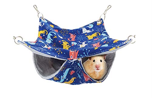 Doppel-Hängematte, Haustier-Etagenbett, Käfig, warmes Schlaf, Hängenest für Papageien, Wellensittiche, Sittiche, Nymphensittiche, Sittiche, Sittiche, Hamster, Chinchinlla, Meerschweinchen, Doppel-Hängematte, Haustier-Etagenbett, Käfig, warmes Schlaf, Hängenest für Papageien, Wellensittiche, Sittiche, Nymphensittiche, Sittiche, Sittiche, Hamster, Chinchinlla, Meerschweinchen, von Litewoo