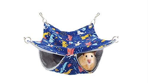 Doppel-Hängematte, Haustier-Etagenbett, Käfig, warmes Schlaf, Hängenest für Papageien, Wellensittiche, Sittiche, Nymphensittiche, Sittiche, Sittiche, Hamster, Chinchinlla, Meerschweinchen, Doppel-Hängematte, Haustier-Etagenbett, Käfig, warmes Schlaf, Hängenest für Papageien, Wellensittiche, Sittiche, Nymphensittiche, Sittiche, Sittiche, Hamster, Chinchinlla, Meerschweinchen, von Litewoo