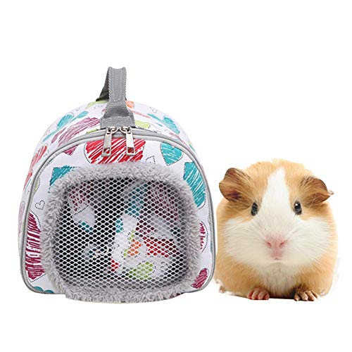 Litewoo d Hamster-Reisetasche, tragbar, atmungsaktiv, Outdoor-Handtasche, Outgo-Tasche für kleine Haustiere, Meerschweinchen, Igel, Chinchilla, Zucker, Glider, Eichhörnchen, Hase, Ratte, praktisch von Litewoo