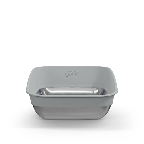 Litter Genie Platinum Edelstahl-Katzentoilette, langlebig, modernes Design, 360° Sichtbarkeit, Anti-Rutsch-Pads Litter Genie Platinum Edelstahl-Katzentoilette, langlebig, modernes Design, 360° Sichtbarkeit, Anti-Rutsch-Pads von Litter Genie