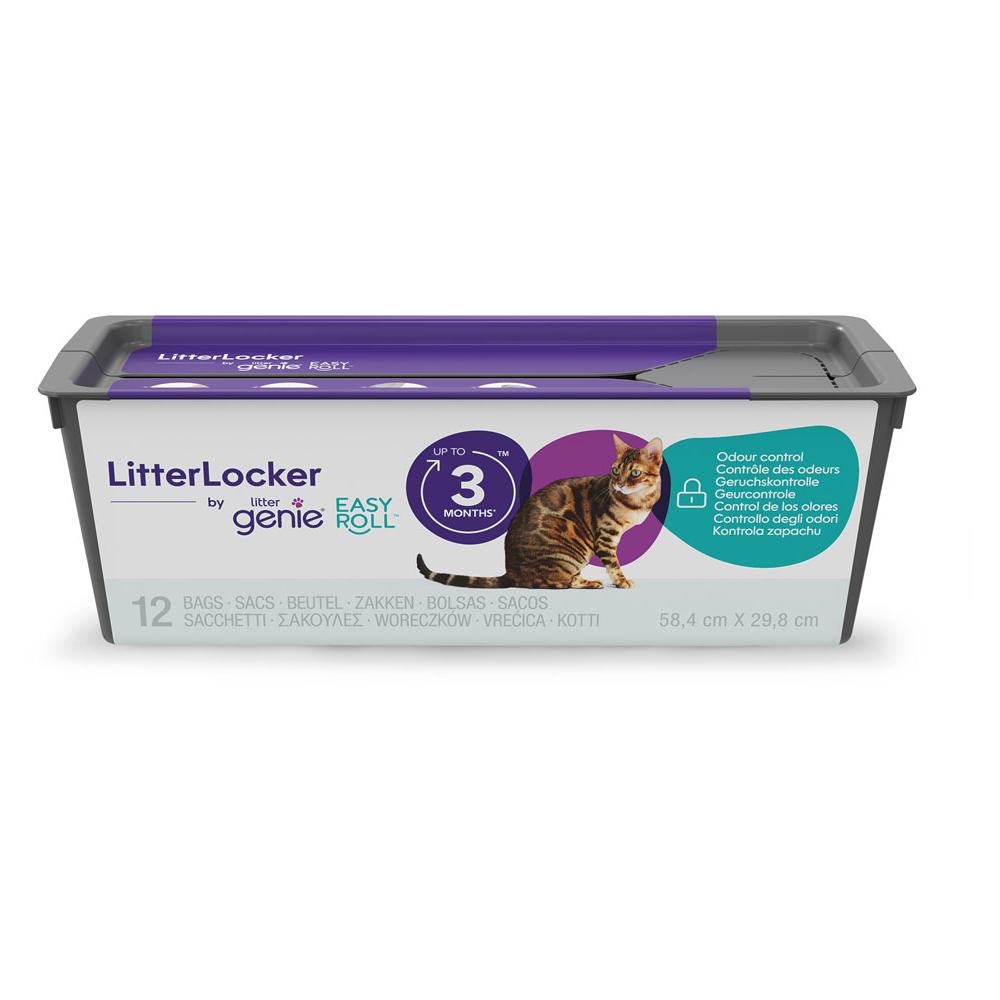 LitterLocker by Litter Genie® Easy Roll Nachfüllkassette - EasyRoll Nachfüllkassette + 11 kg Premium Sensitive Katzenstreu von Litter Genie