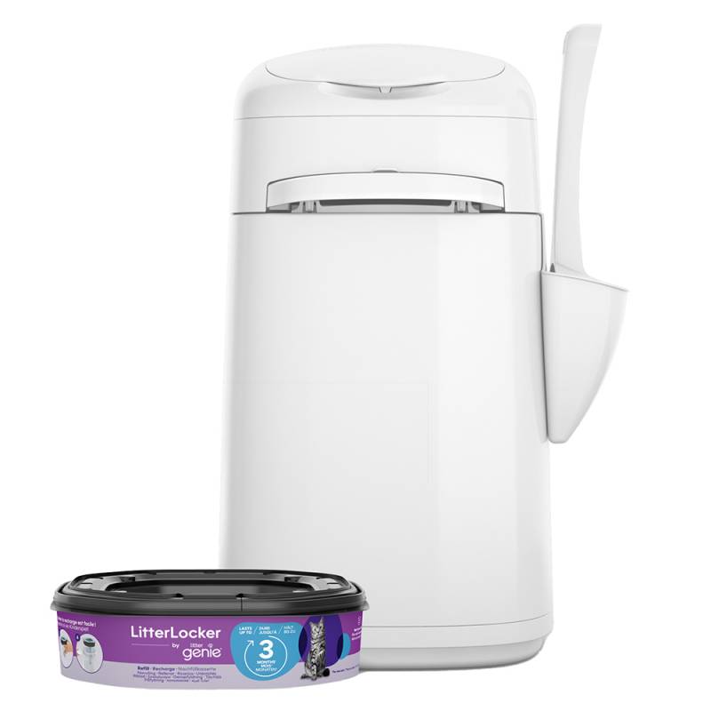 LitterLocker® Genie Katzenstreu-Entsorgungseimer, weiß - LitterLocker®, weiß (inkl. einer Kassette) von Litter Locker