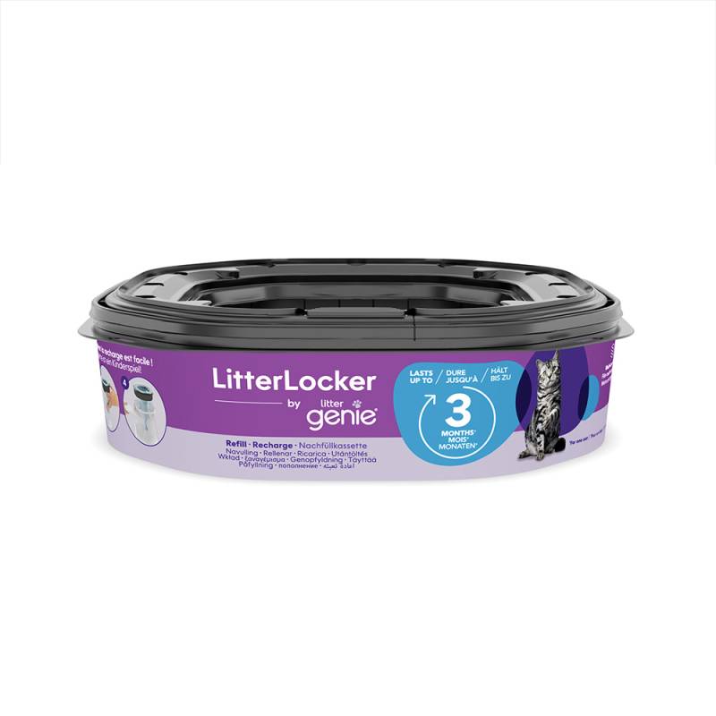 LitterLocker® by Litter Genie Katzenstreu-Entsorgungseimer -  Sparpaket 2 x Nachfüllkassette (OHNE Entsorgungseimer) von Litter Locker