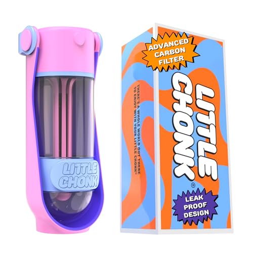 Lil Gulp Hundewasserflasche, fortschrittliche Kohlefiltration für sicheres gefiltertes Wasser unterwegs, BPA-frei, auslaufsicher, tragbare Reise-Wasserflasche mit einziehbarem Wasserausguss, 15 ml Lil Gulp Hundewasserflasche, fortschrittliche Kohlefiltration für sicheres gefiltertes Wasser unterwegs, BPA-frei, auslaufsicher, tragbare Reise-Wasserflasche mit einziehbarem Wasserausguss, 15 ml von Little Chonk